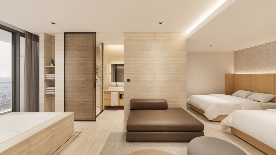 Premium bedding, desk, soundproofing, bed sheets