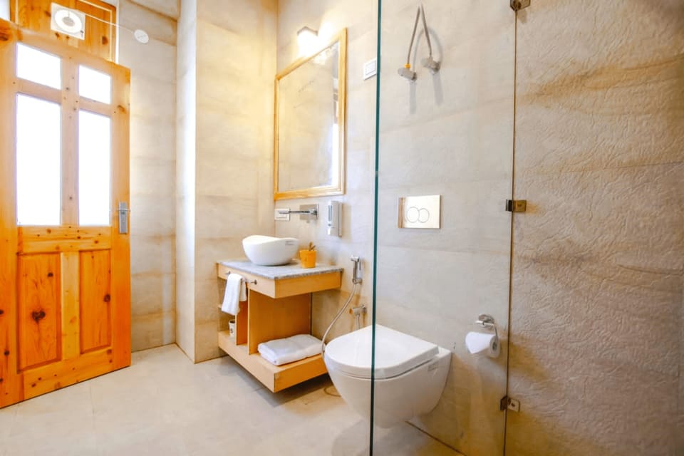 Shower, soap, shampoo