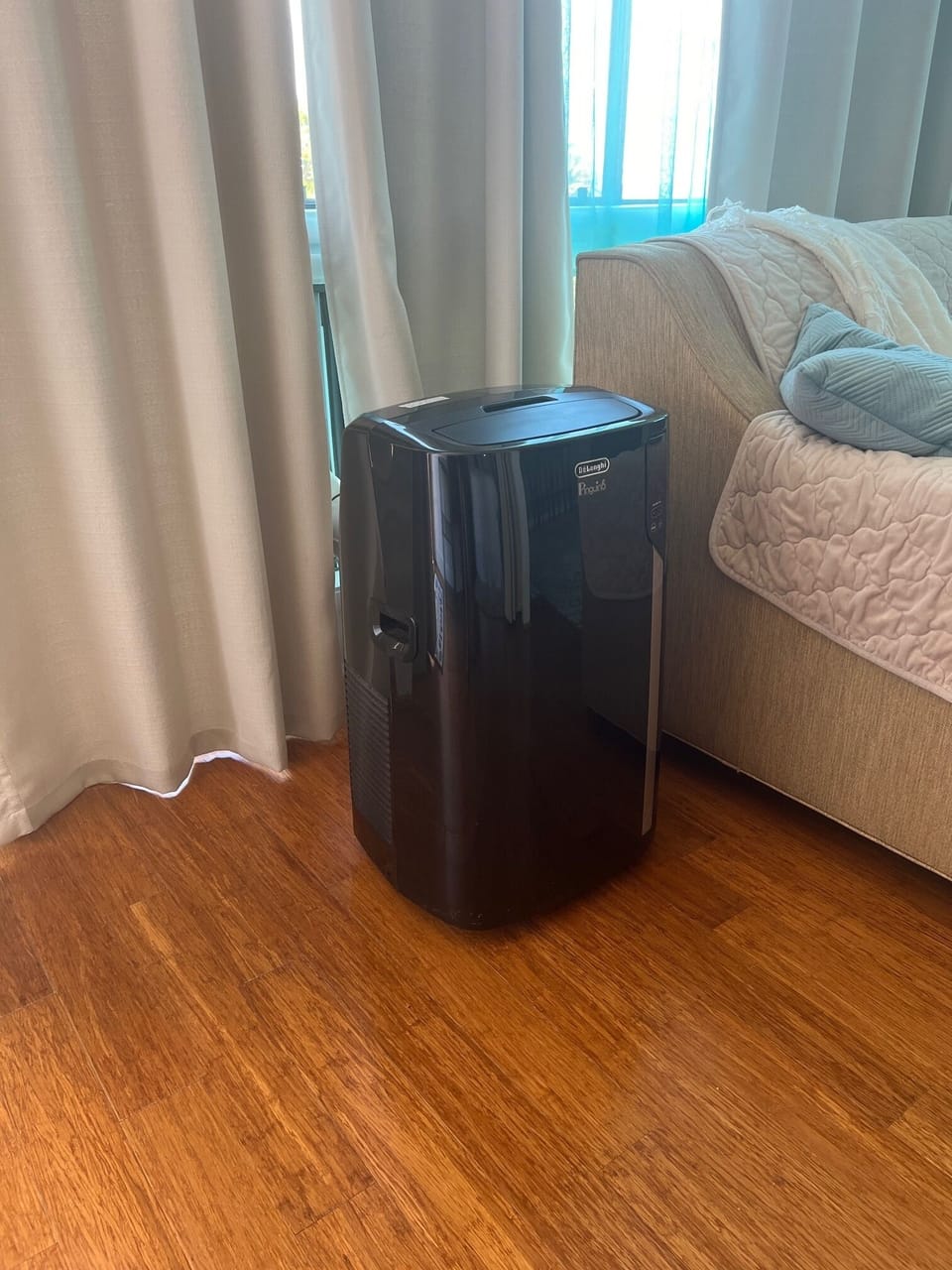 Portable AC to keep the condo cool. 