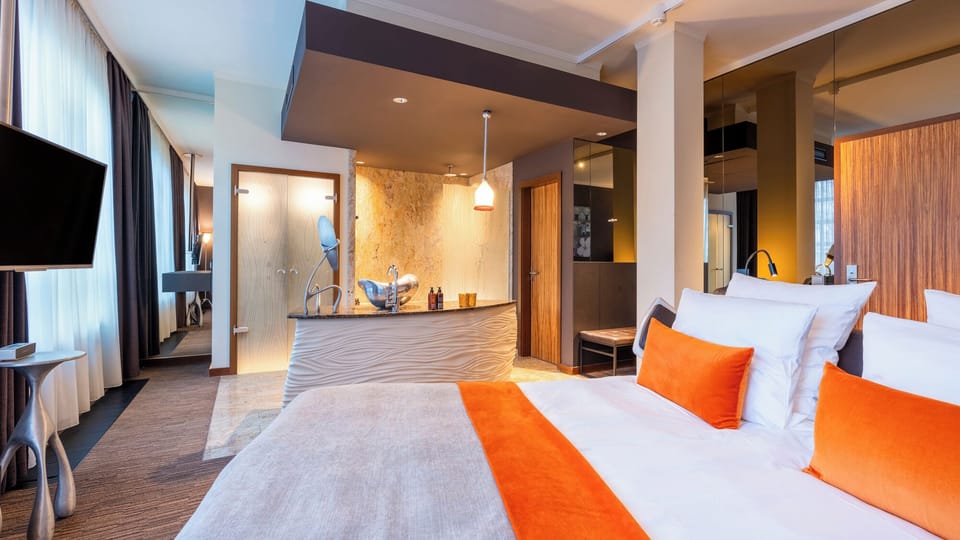 Premium bedding, in-room safe, desk, soundproofing