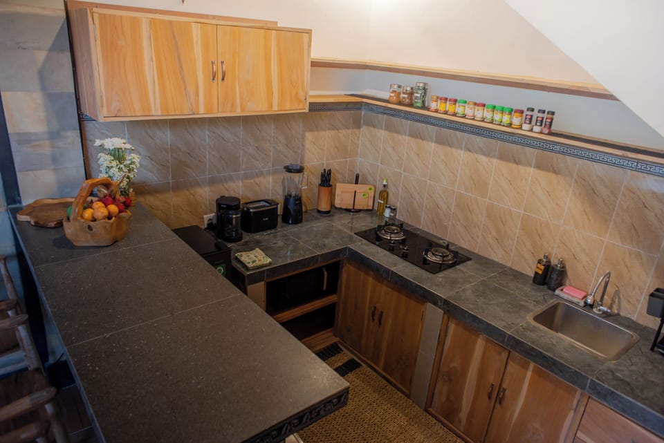 Luxury Villa, 3 Bedrooms, Private Pool, Garden View | Private kitchen | Full-size fridge, microwave, oven, stovetop