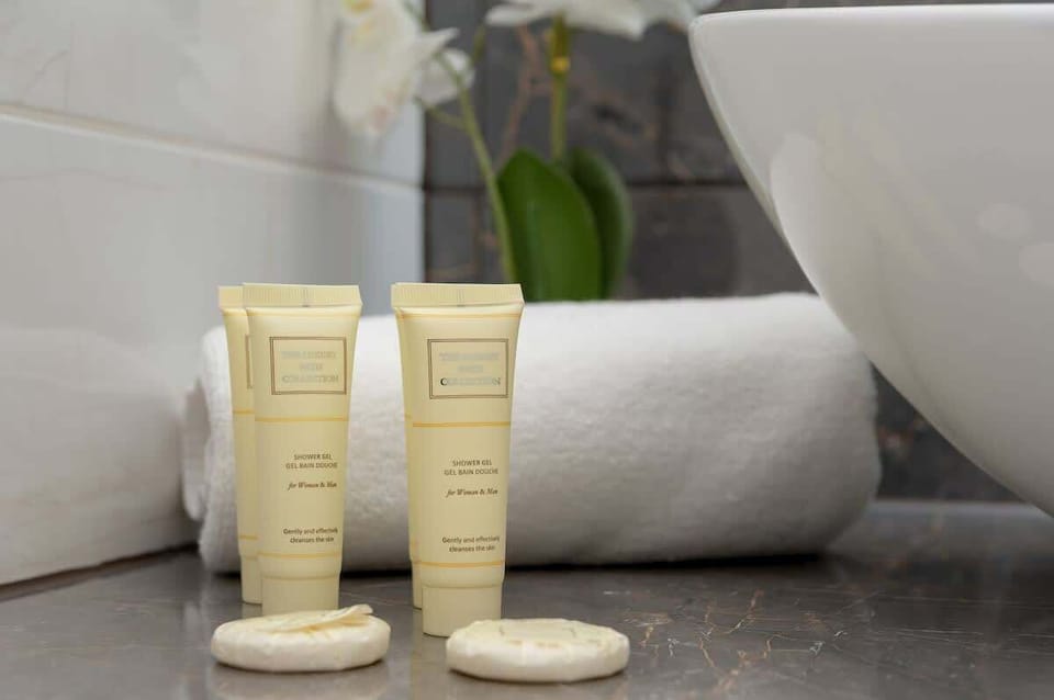 We provide travel-size essentials including shampoo, body lotion, and soap – refreshed for each guest.

