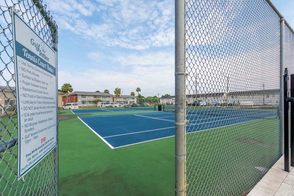 Game on! Gather your group for a fun tennis or pickleball match.