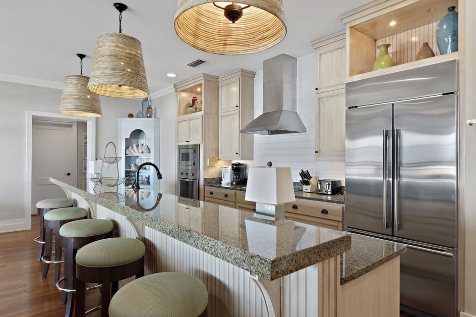 WaterHouse 402 - Seacrest Beach - Kitchen Bar Area