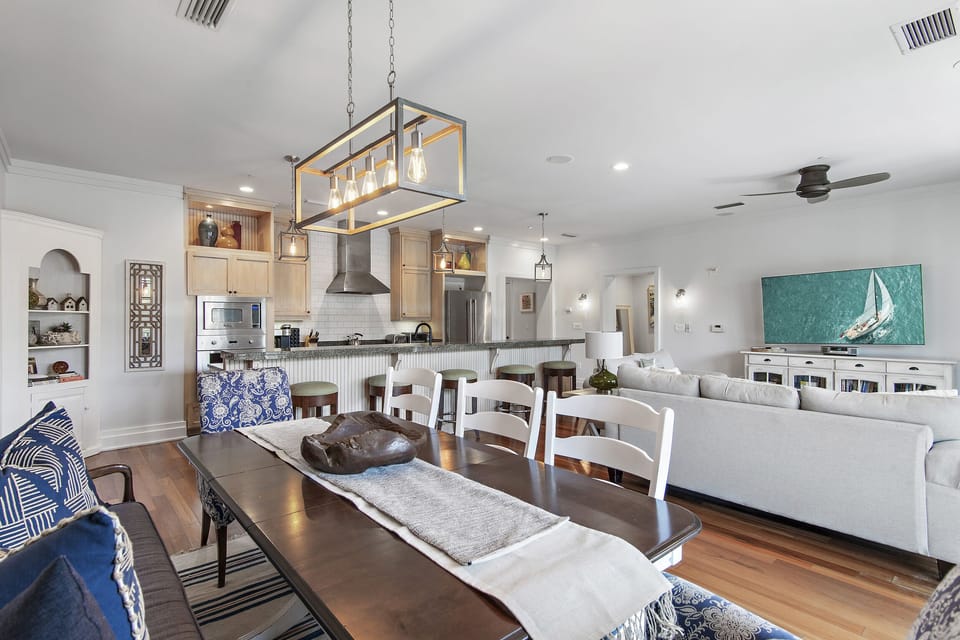 WaterHouse 202 - Seacrest Beach - Dining/Living/Kitchen Area