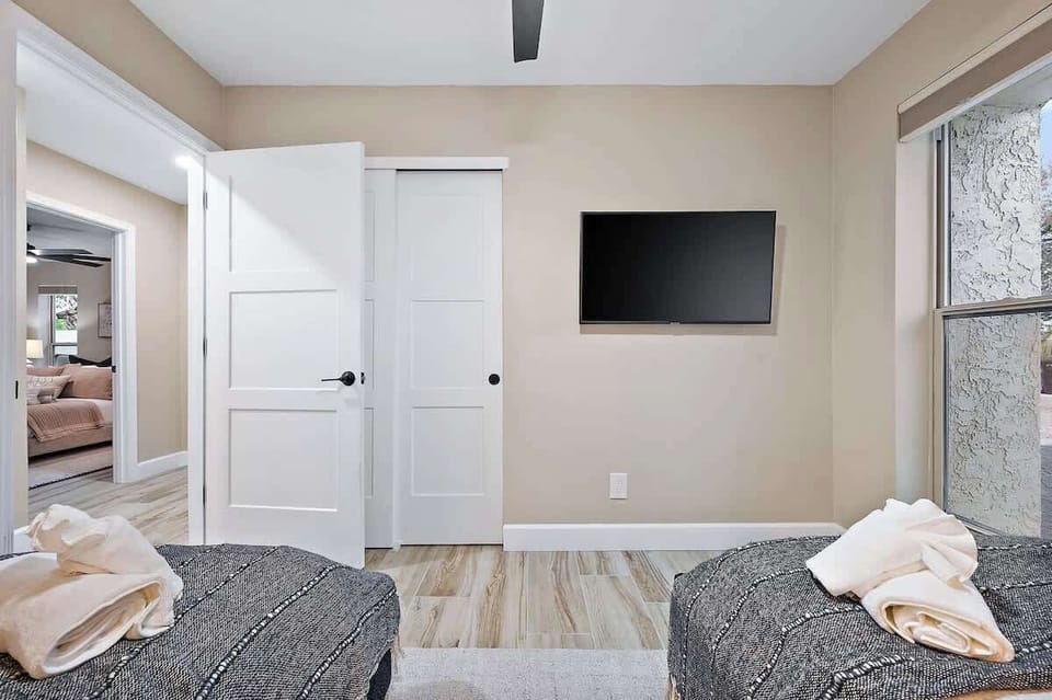 Sleep soundly in luxurious bedrooms with hotel-quality sheets and duvets.