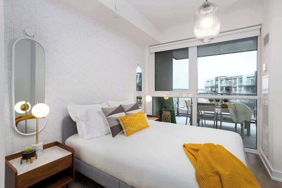 Master bedroom featuring a cozy queen bed