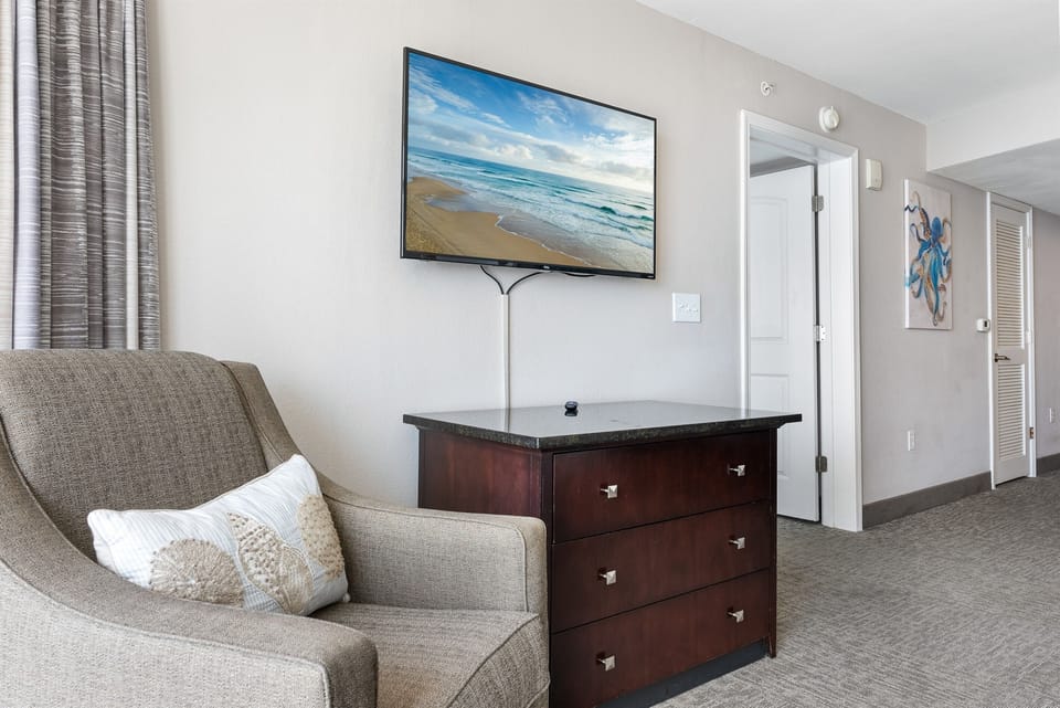 One of four smart TV's throughout the condo