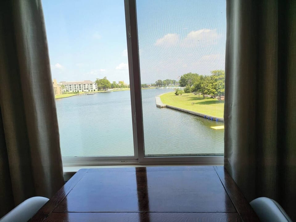 Bedroom 1 view to the lake.