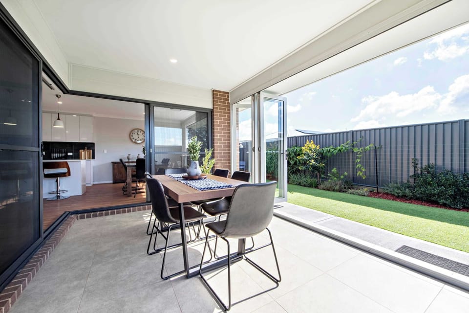Outdoor Dining Space (Multi-functional with doors that can be closed)
