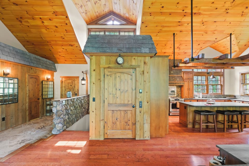 This house is handicap accessible. including an elevator that can bring guests to any of the 3 floors of living space.