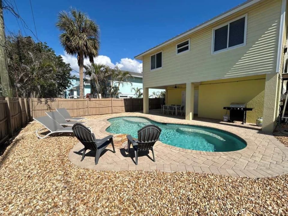 Heated Pool in this private oasis