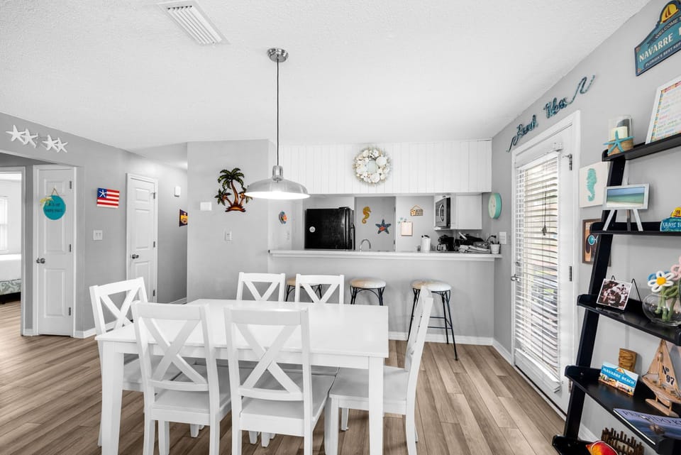 Dining and kitchen space