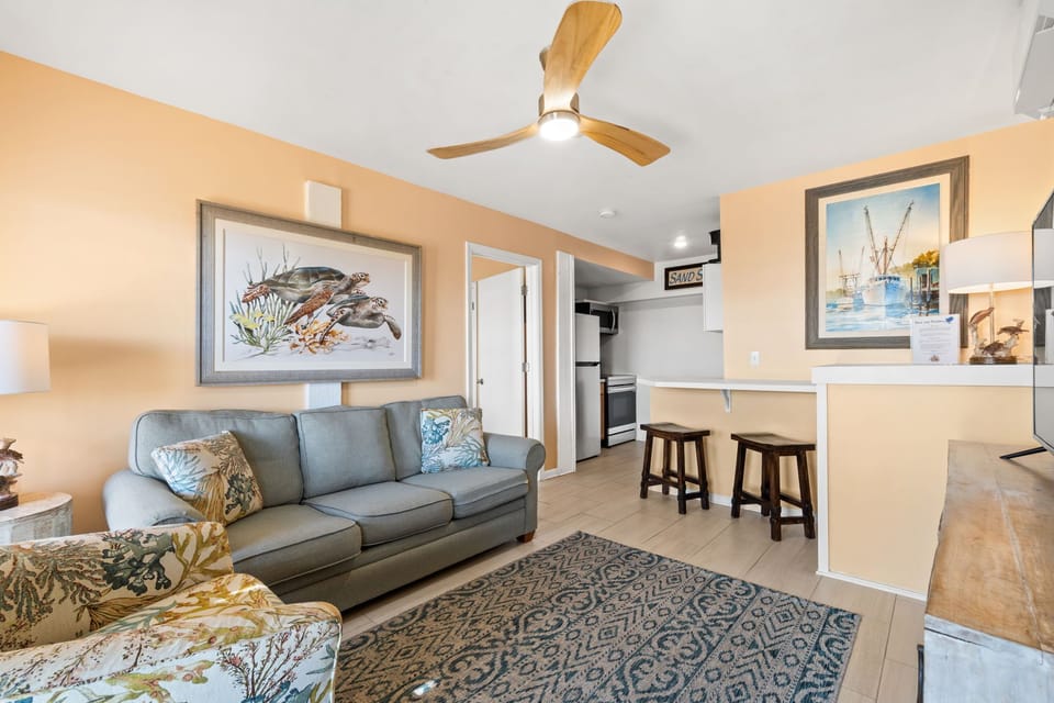 open living/kitchen