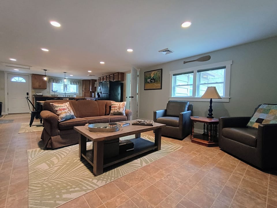 Living Area - Sofa opens to full size bed.