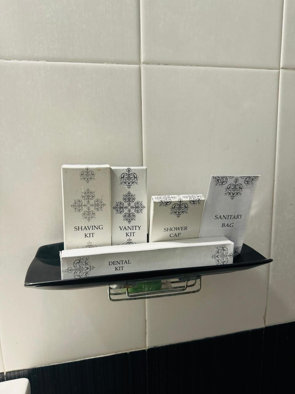 Shower, free toiletries, towels, soap
