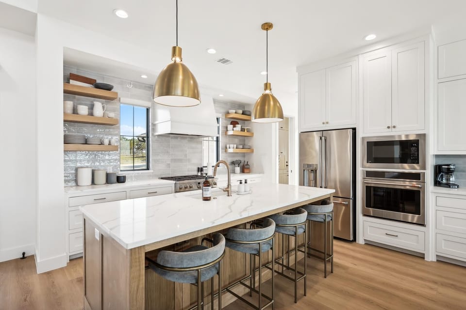 Fully stocked kitchen