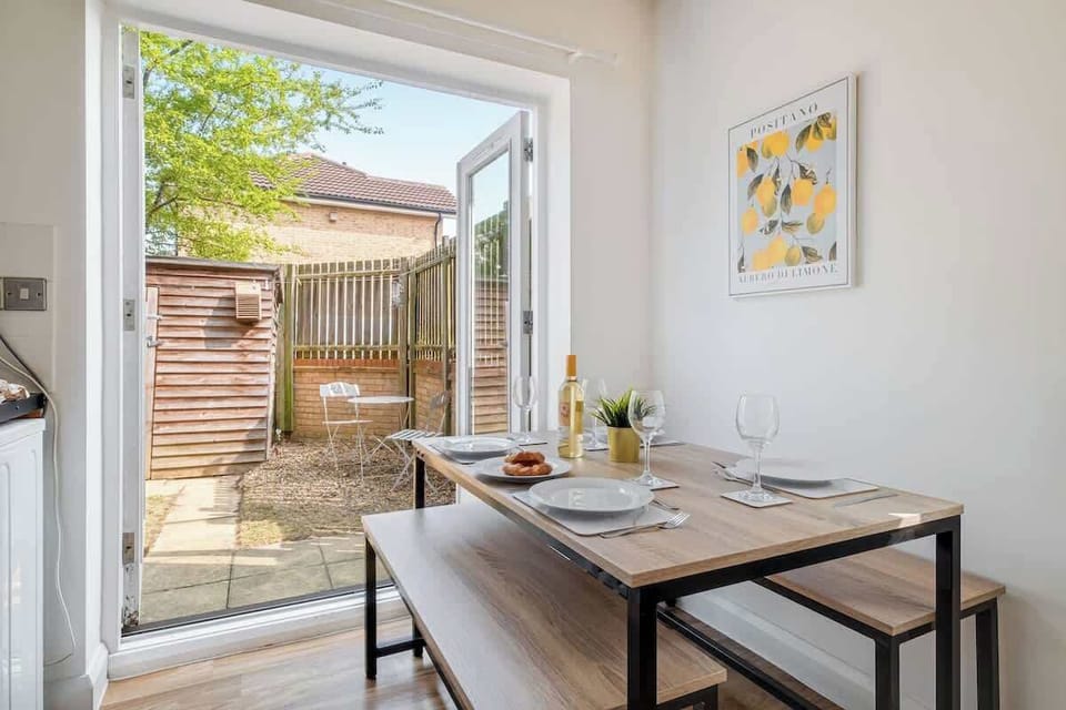You'll find a dining table with seating, great for both casual dining and relaxed conversations