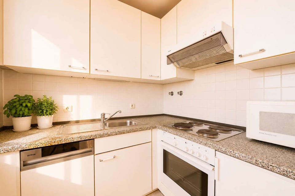 Fully equipped kitchen with everything you need for cooking.