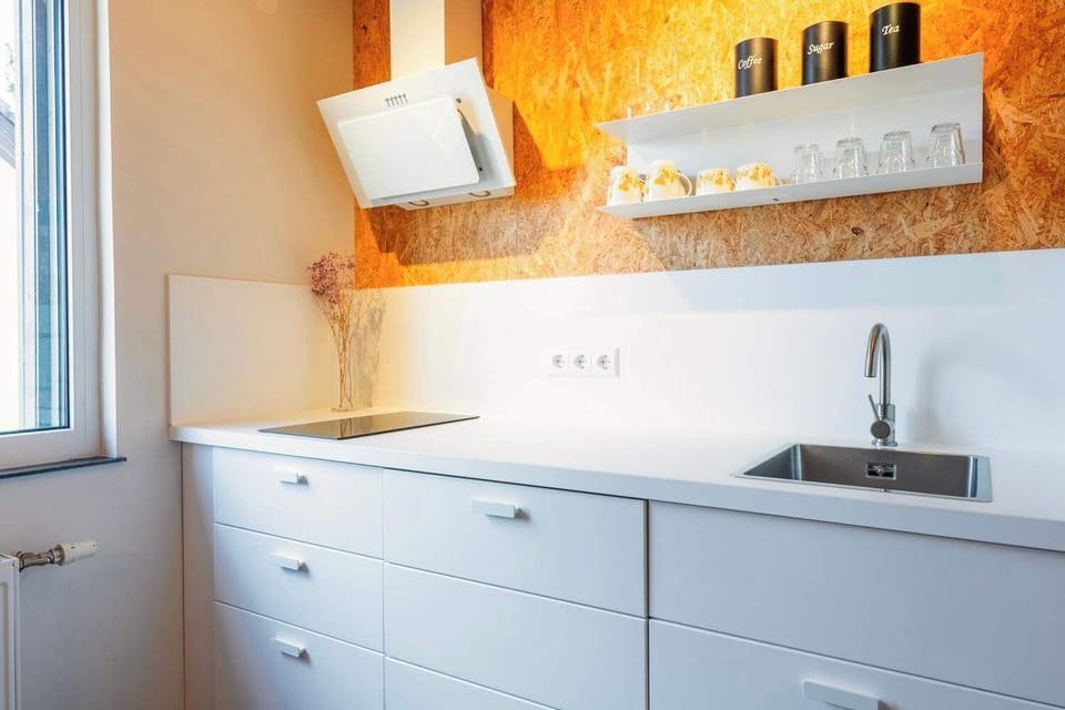 Kitchen view with everything needed for a comfortable stay.