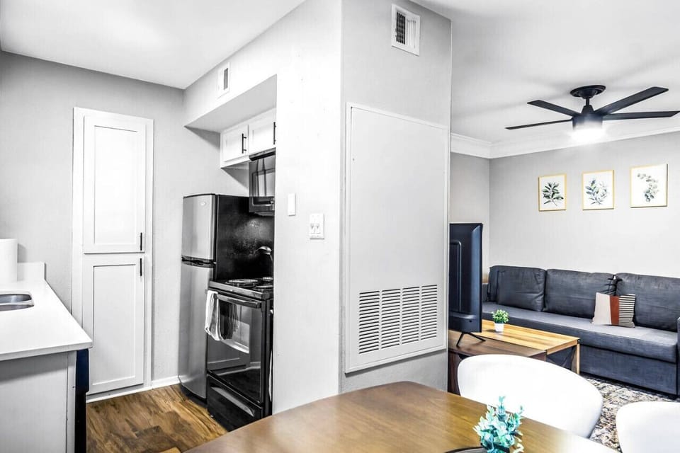 As you step into the kitchen, the clean lines and functional design make you eager to start cooking your favorite dishes.