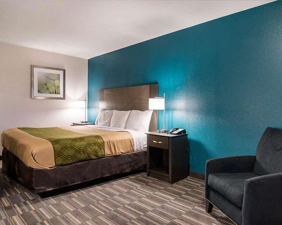 Single Room, 1 King Bed, Non Smoking | Blackout drapes, soundproofing, iron/ironing board, free WiFi