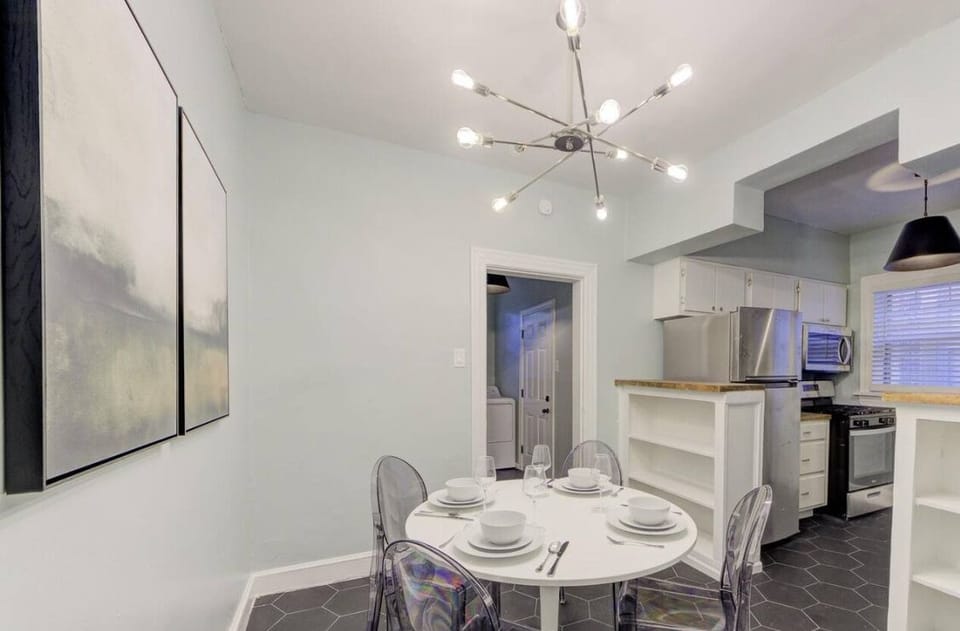 Share a meal or plan your day in this bright dining space, seamlessly connected to the kitchen for easy hosting and conversation.