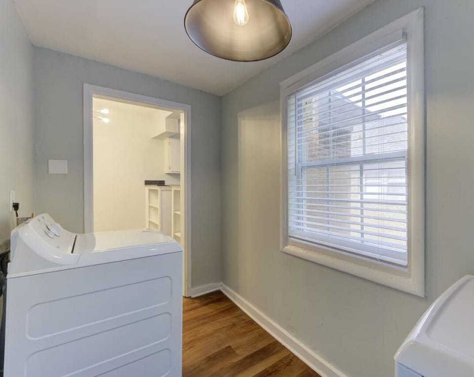Enjoy the convenience of an in-unit washer and dryer, making your stay hassle-free and laundry a breeze.