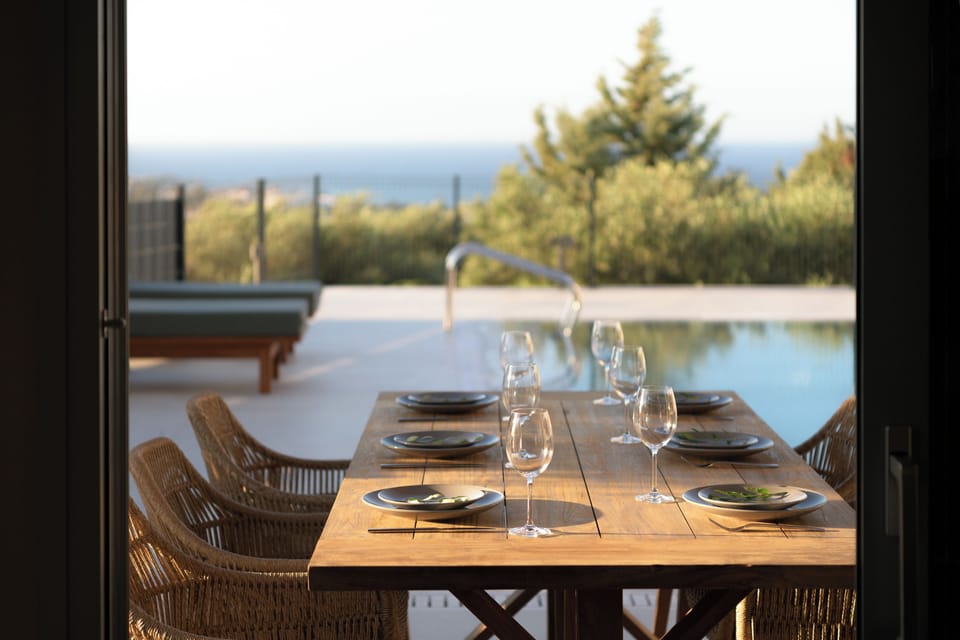 Dine al fresco under the summer sun. 