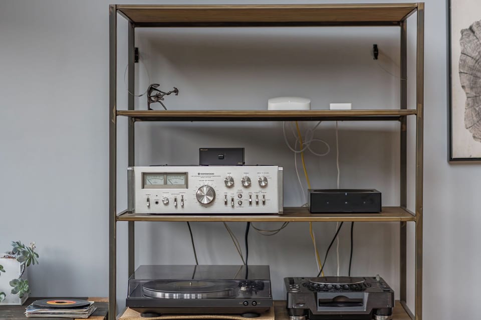Old school spins bring a lively vibe to the space.
