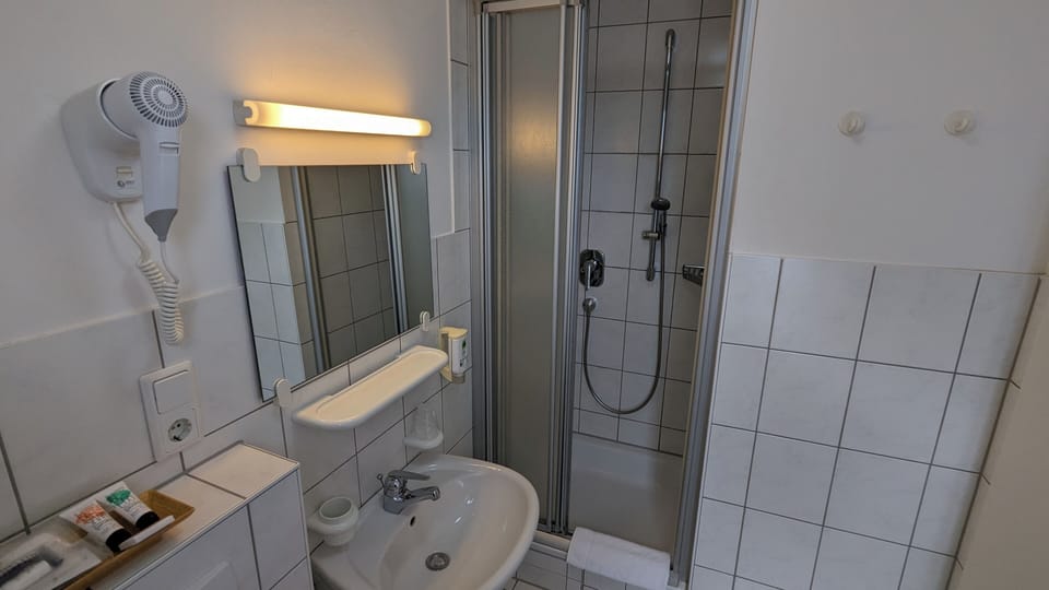 Premium Single Room | Bathroom | Shower, free toiletries, hair dryer, towels