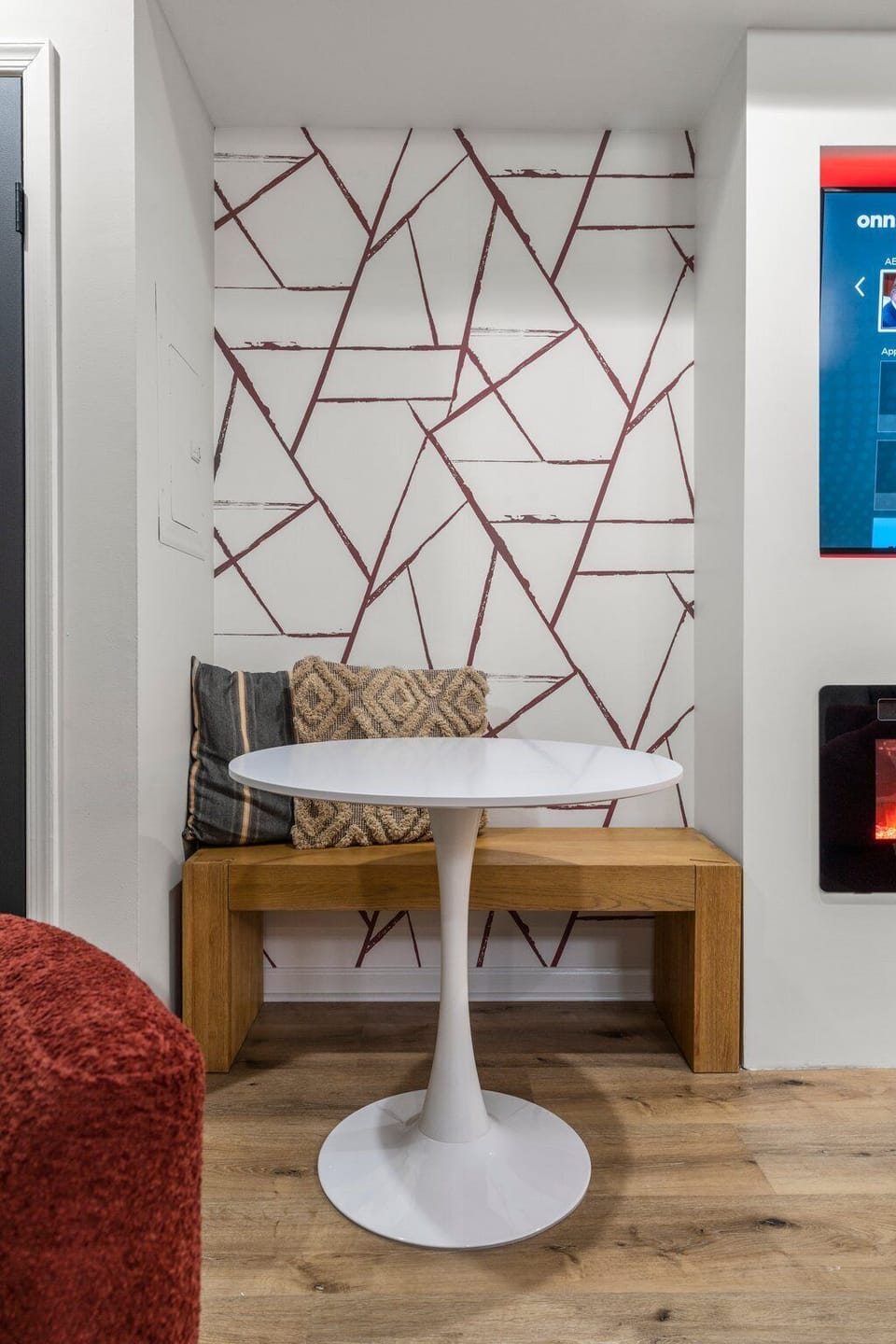 A quiet corner to sip your morning coffee or share a late-night snack before calling it a night.