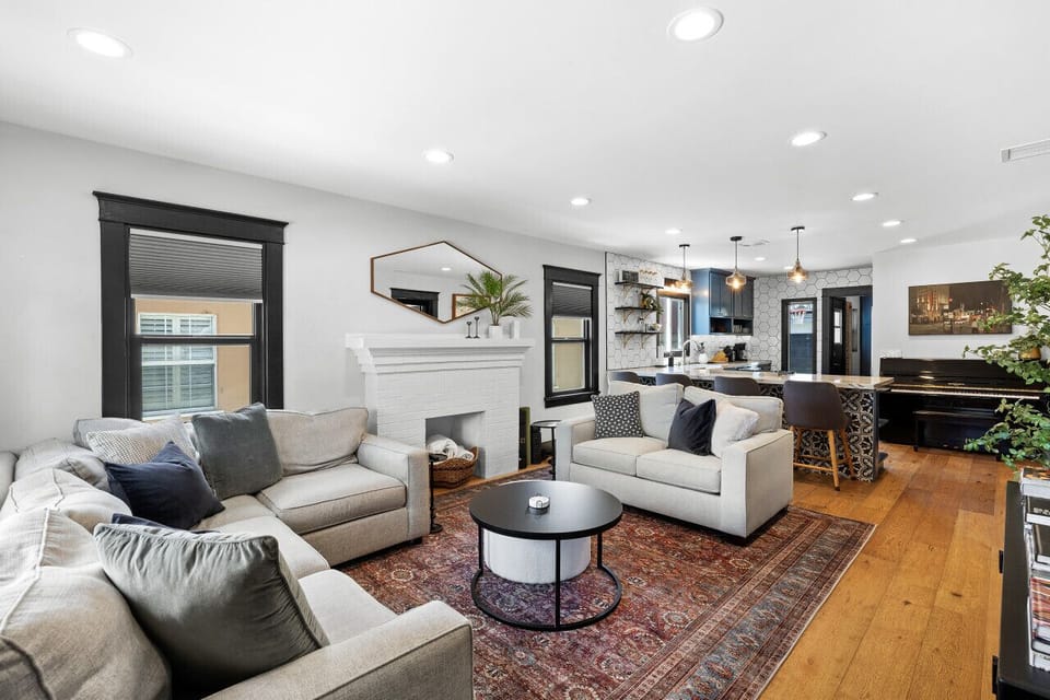 Bright and airy living room