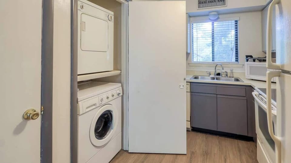 Laundry Closet in Kitchen