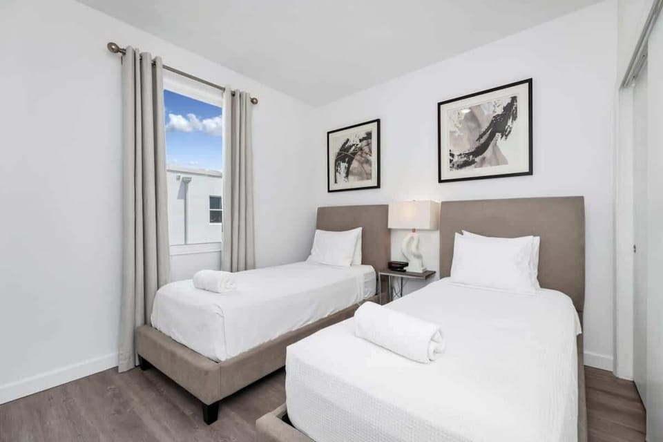 Rest easy in our cozy bedrooms featuring hotel-quality sheets and duvets for a dreamy night's sleep.