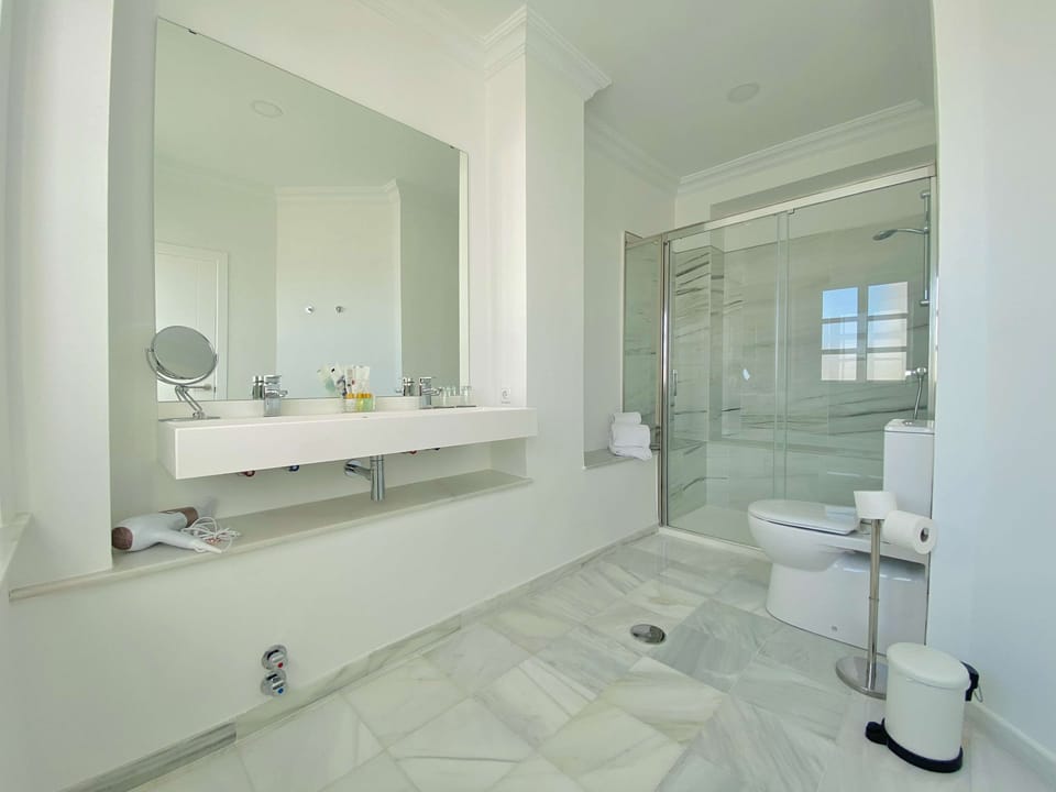 Superior Double Room, 1 Queen Bed, Terrace | Bathroom | Shower, free toiletries, hair dryer, towels