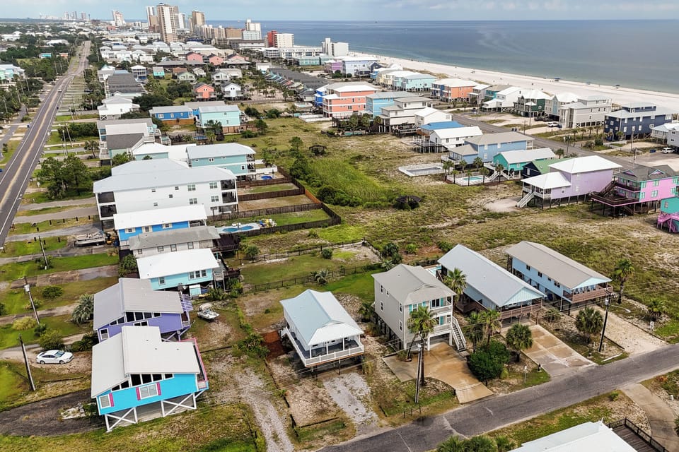 Aerial View | Single-Story Cottage | Walk to Beach
