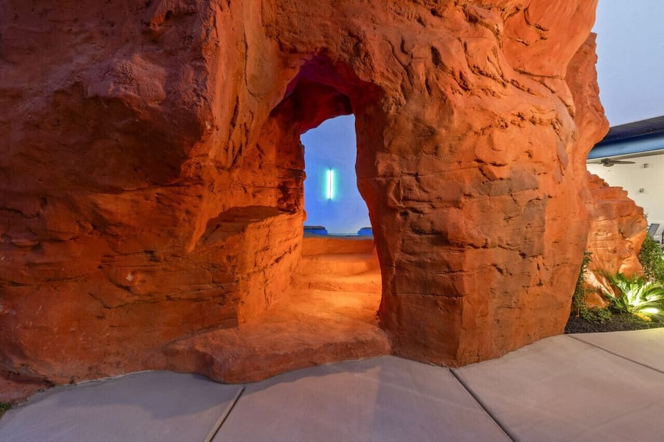 Cave going into Hot Tub
