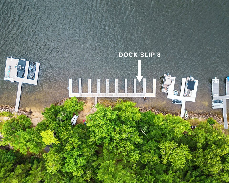 The designated dock slip for Mountain Laurel is #8