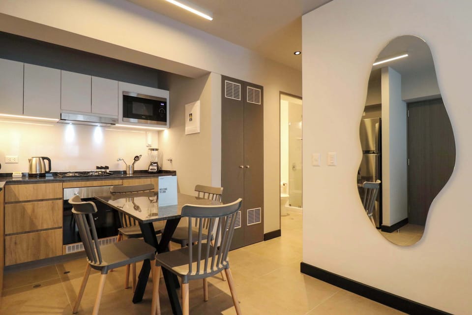 Open dining room