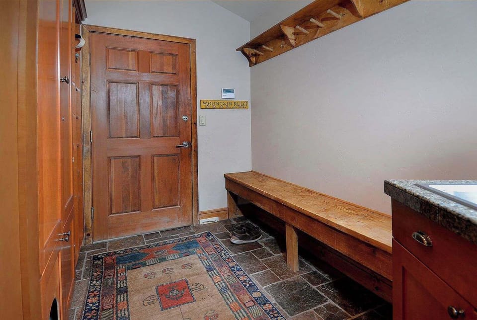 Spacious mudroom