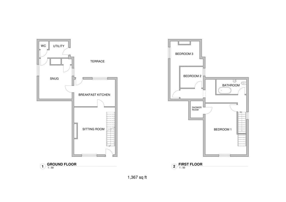 Explore the layout of Chantry Cottage with this detailed floor plan, helping you make the most of your self-catering stay in beautiful North Yorkshire.