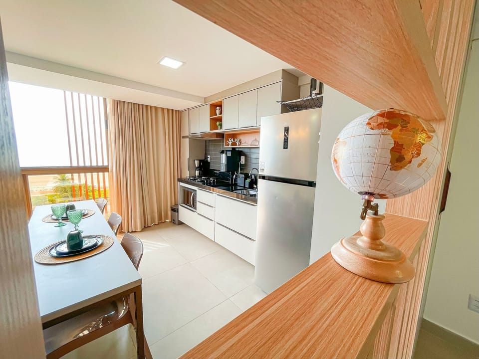 Apartment | Private kitchen | Full-size fridge, microwave, stovetop, cookware/dishes/utensils
