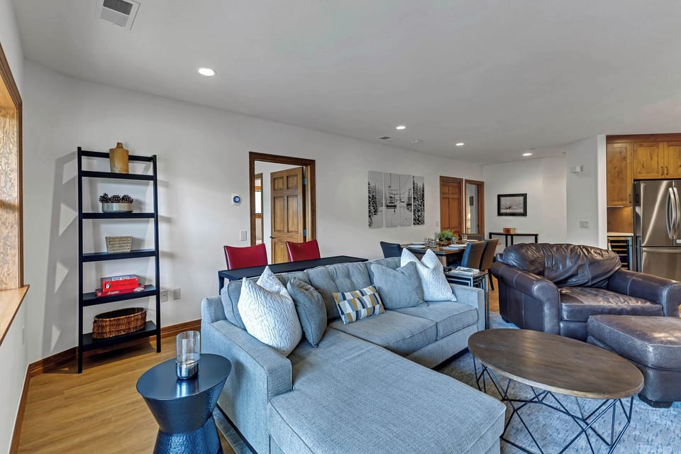 This living room comes with board games and amazing views. 