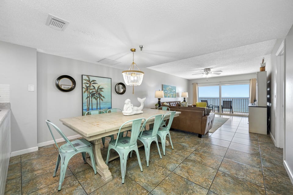 Huge dining table for eight