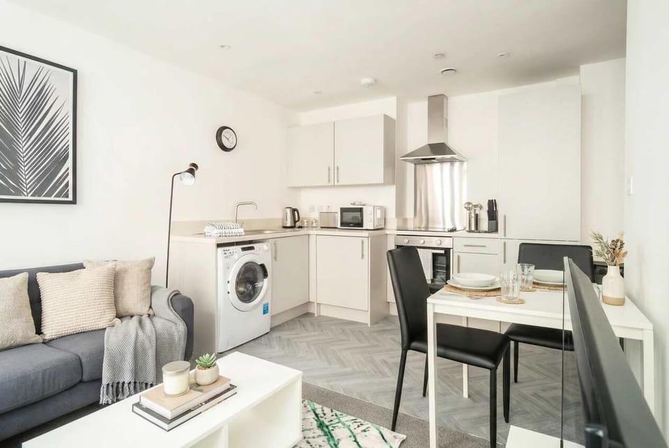 Living Space and Dining Area/Kitchen