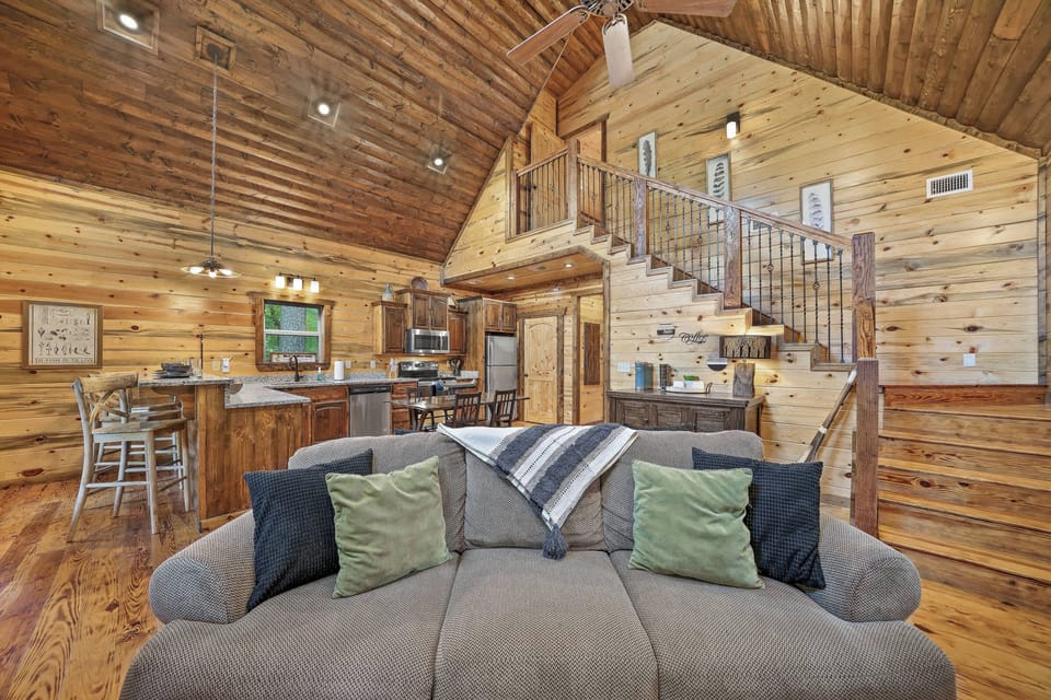 An open-concept floor space also makes it easy for everyone to stay connected.