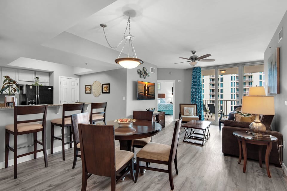 Dining and living room