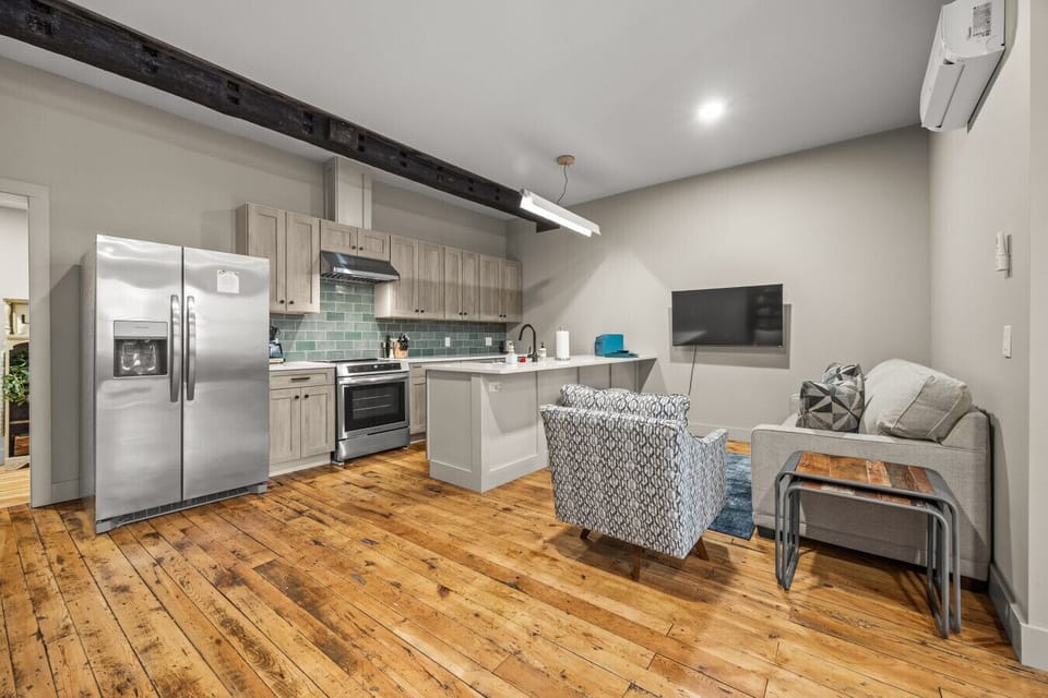 Living Area + Kitchen