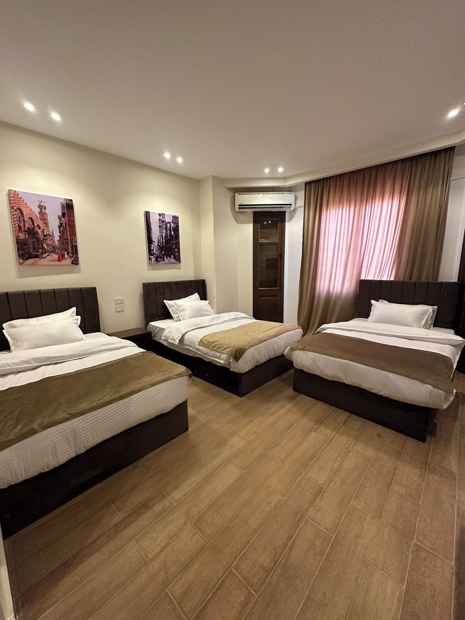 Down comforters, Select Comfort beds, minibar, individually decorated